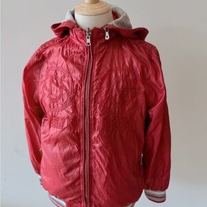 Dolce & Gabbana Red Kids Hooded Jacket
